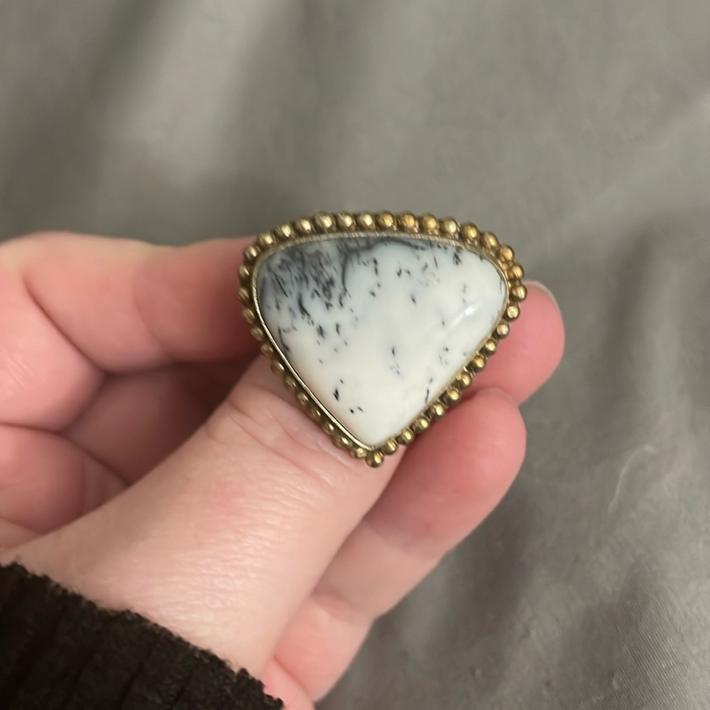 Dendritic Agate Ring